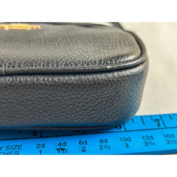 Coach C2077-F58034 Black Pebble Leather Double Zip Crossbody Bag Gold Hardware - Picture 7 of 7